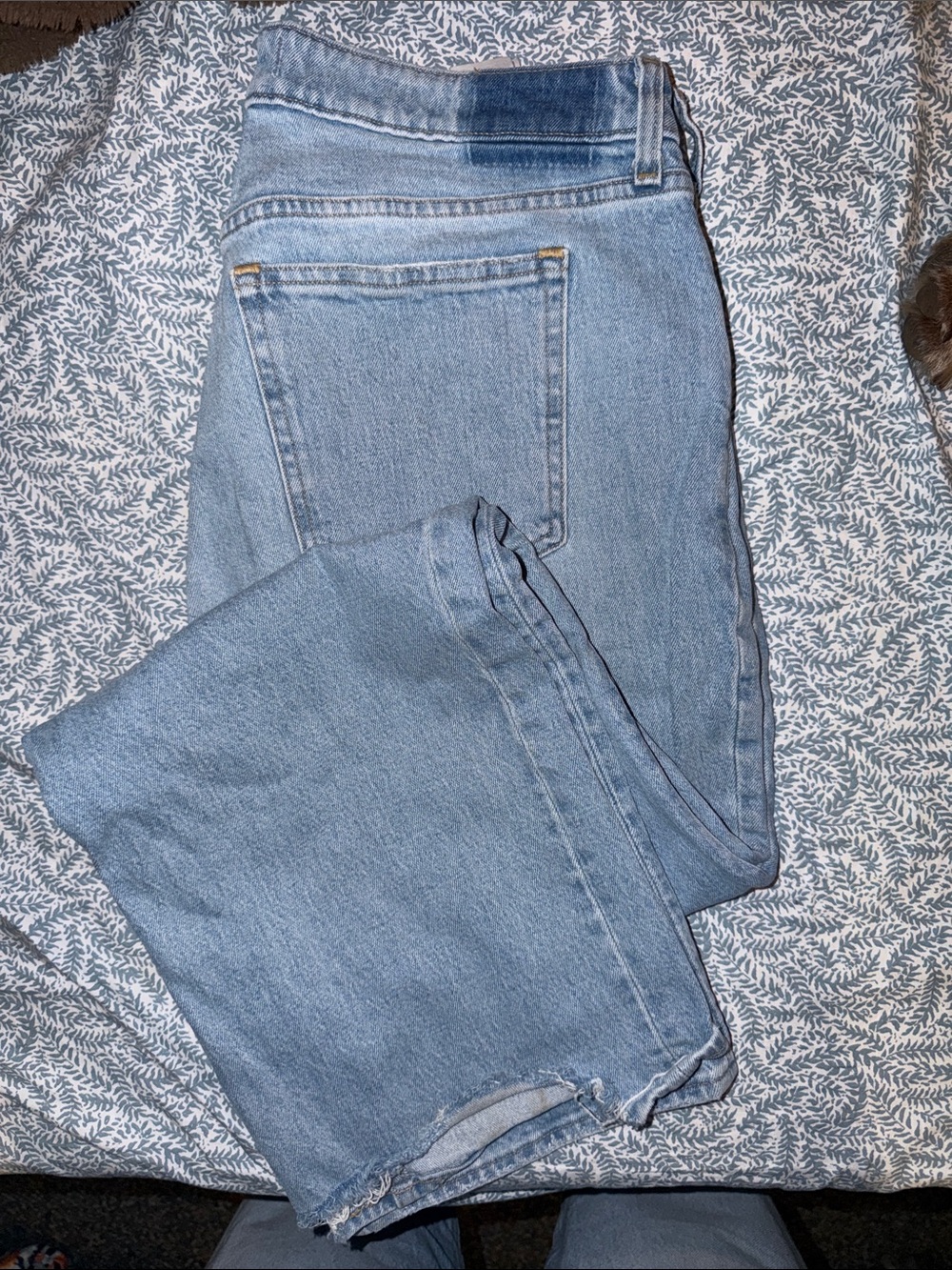 Abercrombie & Fitch Light Blue Wide-Leg Jeans